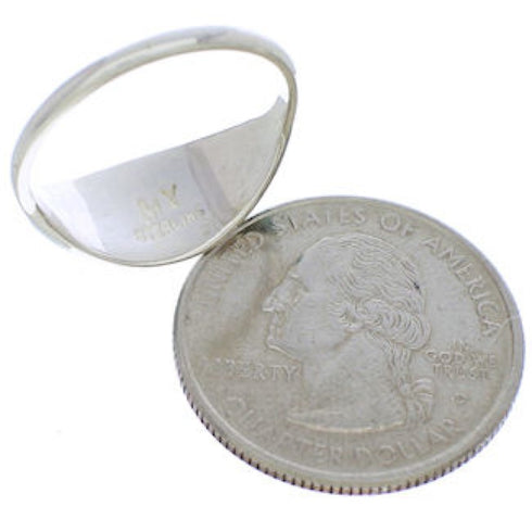 Turquoise Sterling Silver Southwestern Ring Size 8-1/4 ZX36267